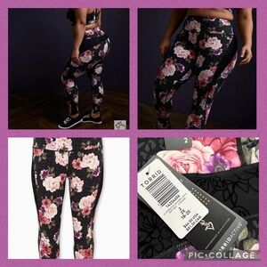 Torrid Active Size 2 - thick compression 
Floral & Leopard with lace inset